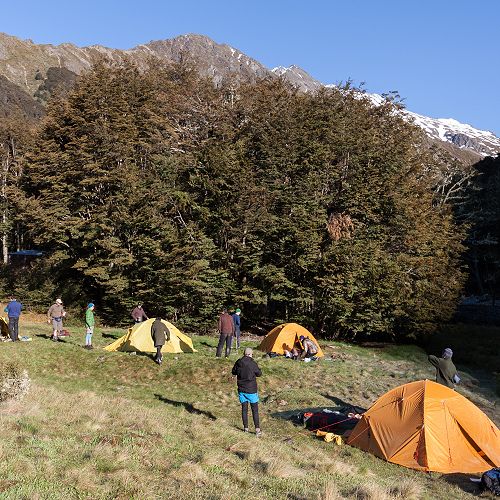 Campsite at the South Temple.