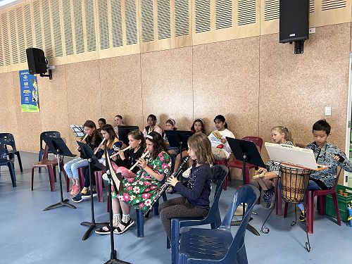 Our awesome orchestra playing Amazing Grace