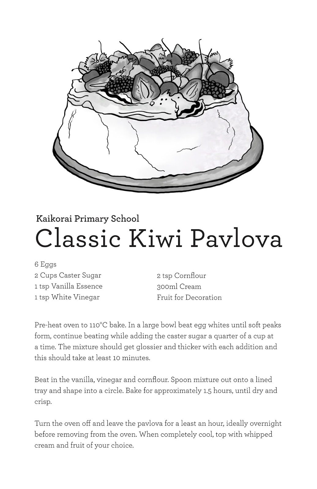 Kaikorai Parent Group fundraiser -Tea Towel Order Forms