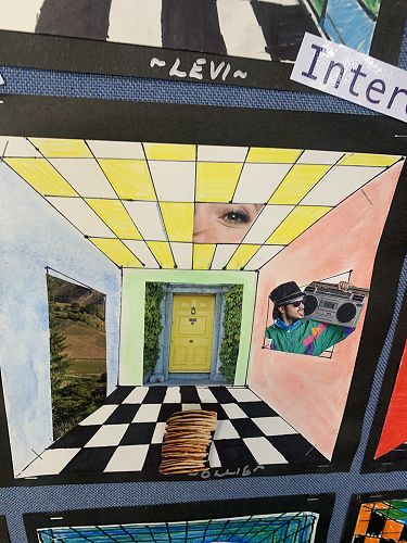 Room 1 Salvador Dali inspired art 