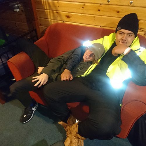 Bunk buddies Gabe Ross and Tevita Schaaf