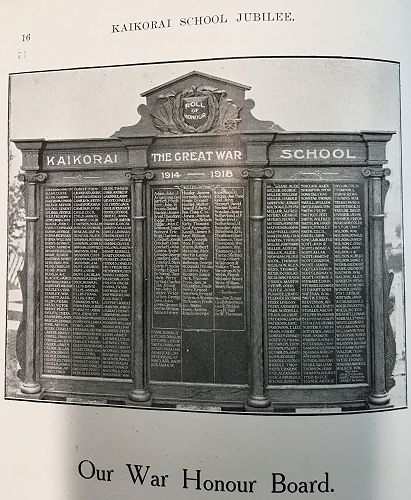 Honour Board - Reunion 