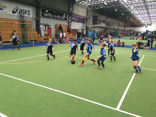 Maggie getting stuck in on defence